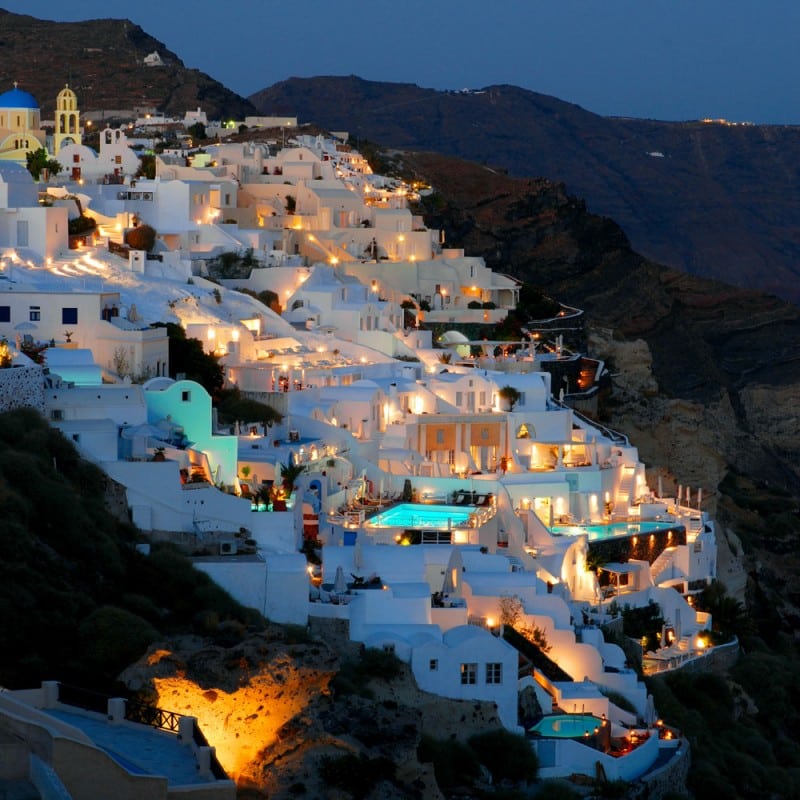 At the best Location of Oia Santorini , Caldera Hotel For Sale + Land