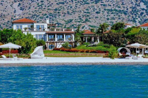 Magnificent villa with a private beach, Elounda Crete