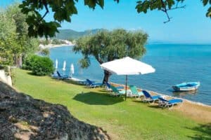 Villa 1st at the Sea at Corfu Greece, with private beach for sale