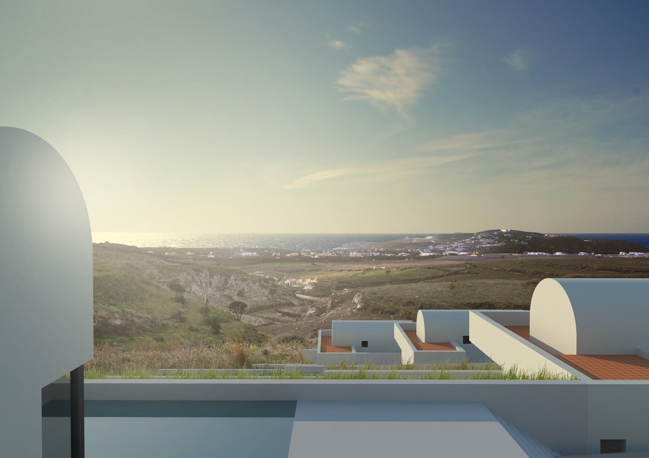 Land Plot at Pyrgos Santorini with Permit to Built 7 Villas
