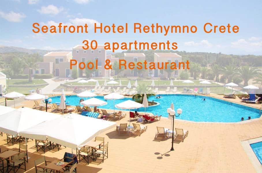 Waterfront Hotel Rethimno Crete with 30 Apartments