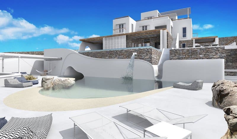 Super Luxury Villa at Korfos , Kanalia area in Mykonos