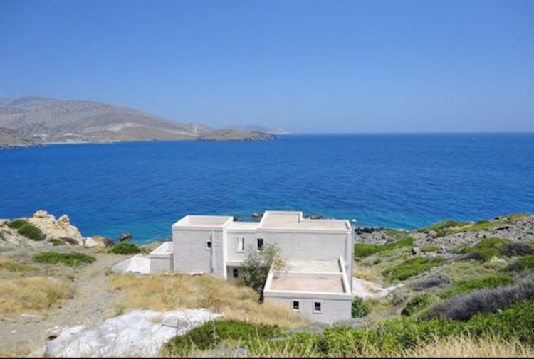 Seafront Villa in Syros Island Cyclades, Semi-finished
