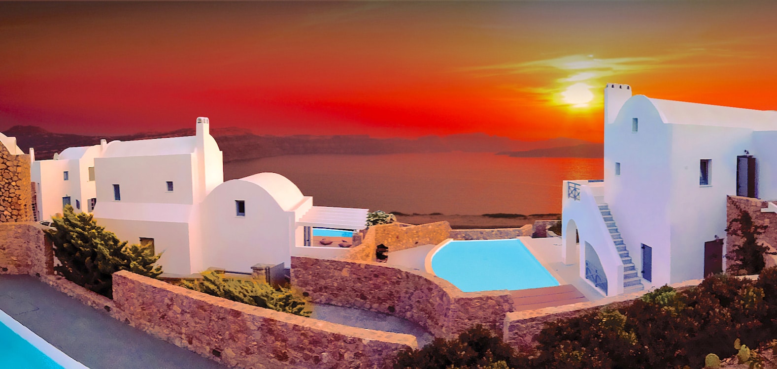 NEW Complex of 5 Luxury Villas for Sale in Santorini, Akrotiri