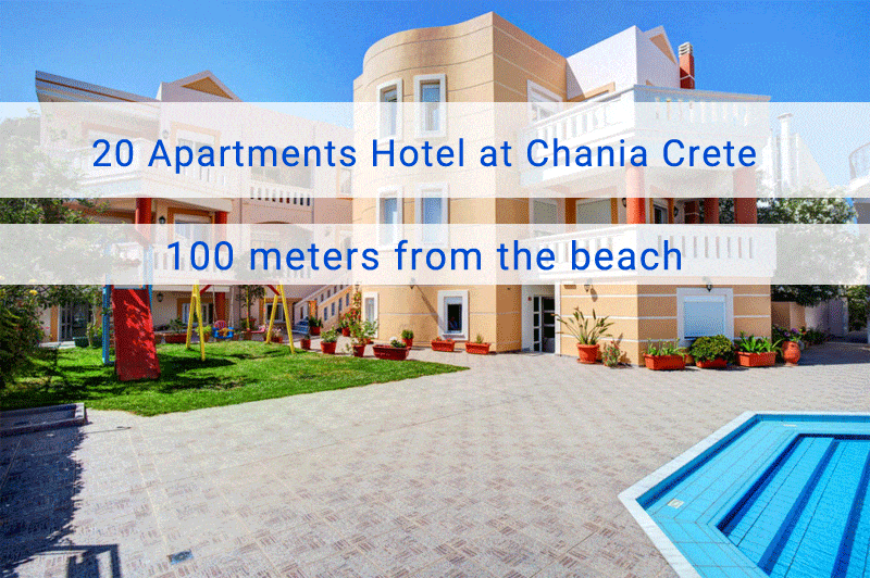Apartments Hotel at Chania, with 20 Apartments,  Stalos area