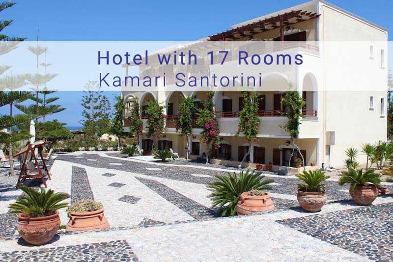 Hotel with 17 Rooms in Kamari Santorini