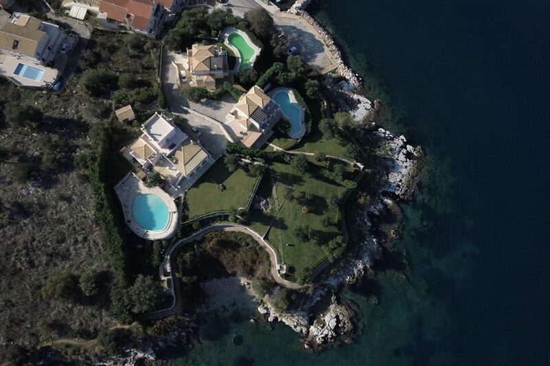 Seafront Villas in Corfu Greece