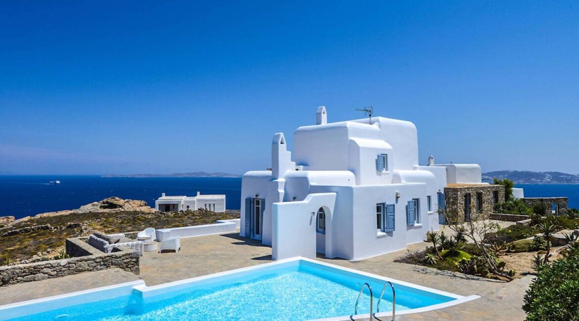 Villa Mykonos with Pool and Sea Views
