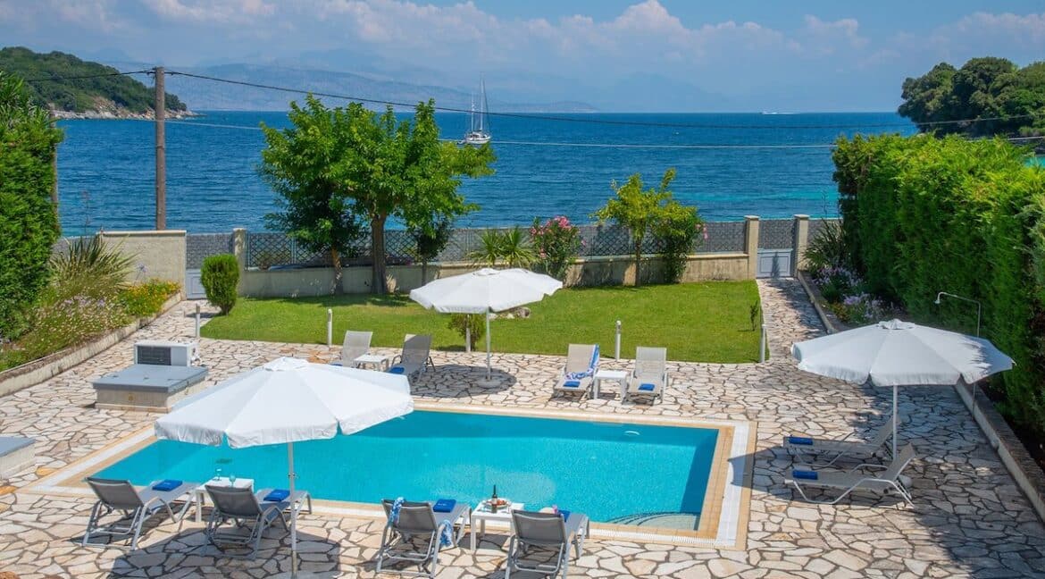 Seafront Villa In Avlaki Corfu For Sale Exclusive
