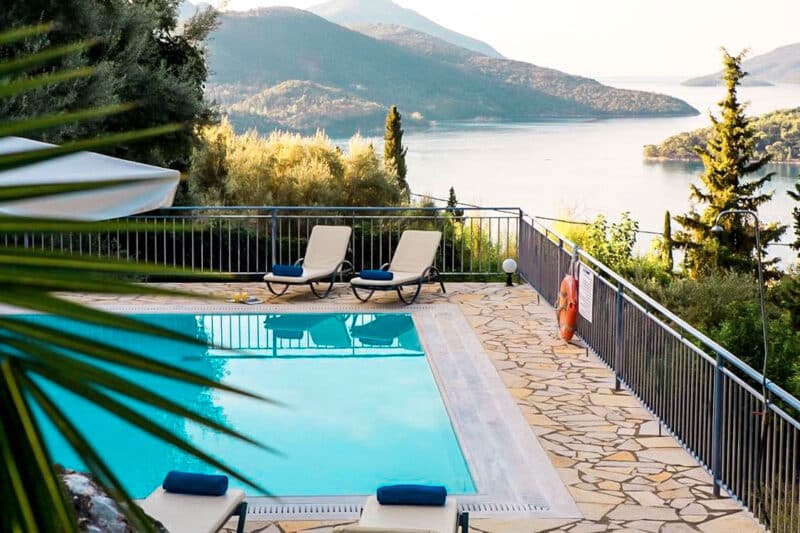 Villa in Lefkada across Skorpios island, Property in Lefkada Greece, Real Estate in Lefkas