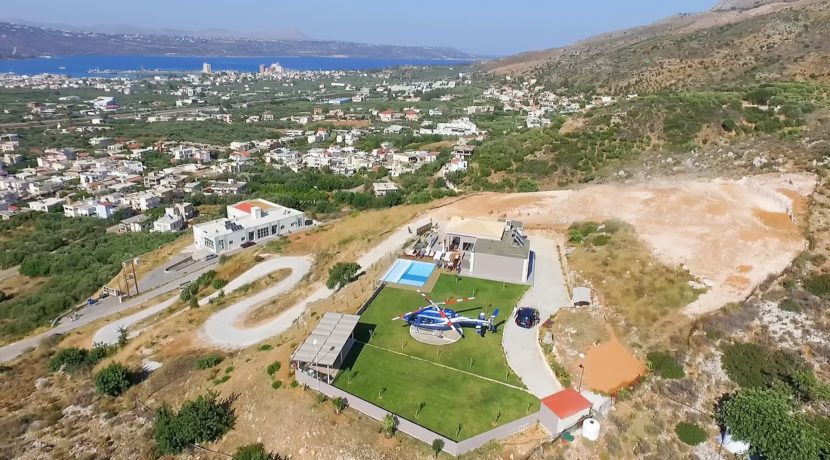Luxury Villa with helipad at Chania Crete 1
