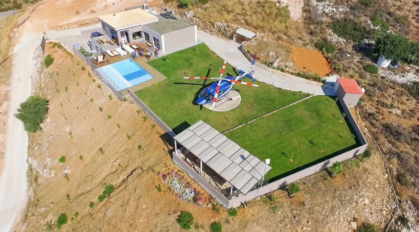 Luxury Villa with helipad at Chania Crete 2