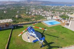 Luxury Villa with helipad at Chania Crete 3