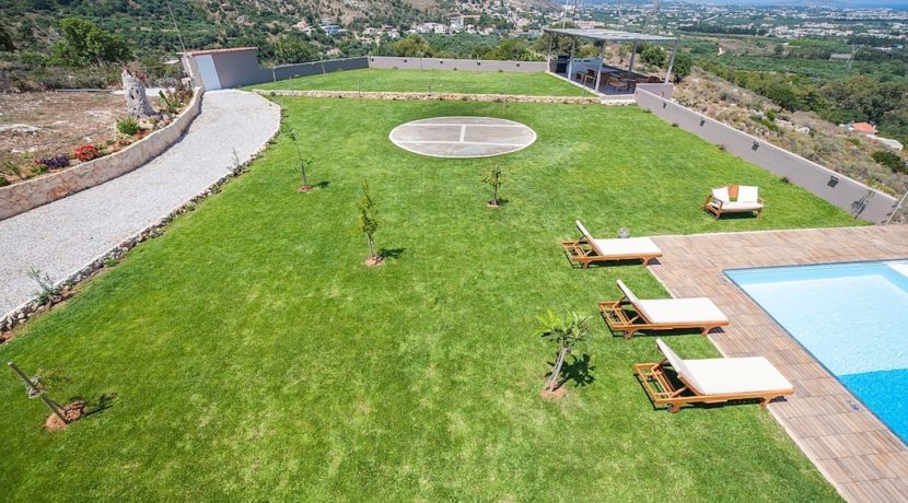 Luxury Villa with helipad at Chania Crete 44