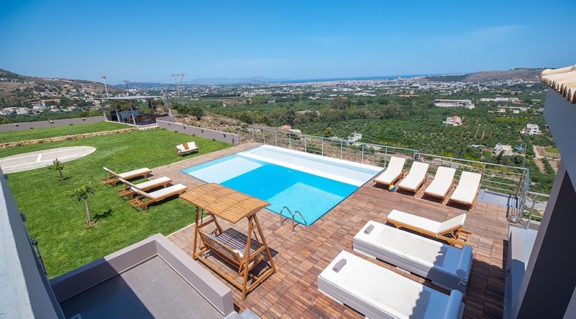 Luxury Villa with helipad at Chania Crete 45
