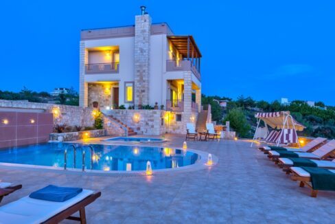 Luxury Villa Akrotiri Chania for sale Crete Greece