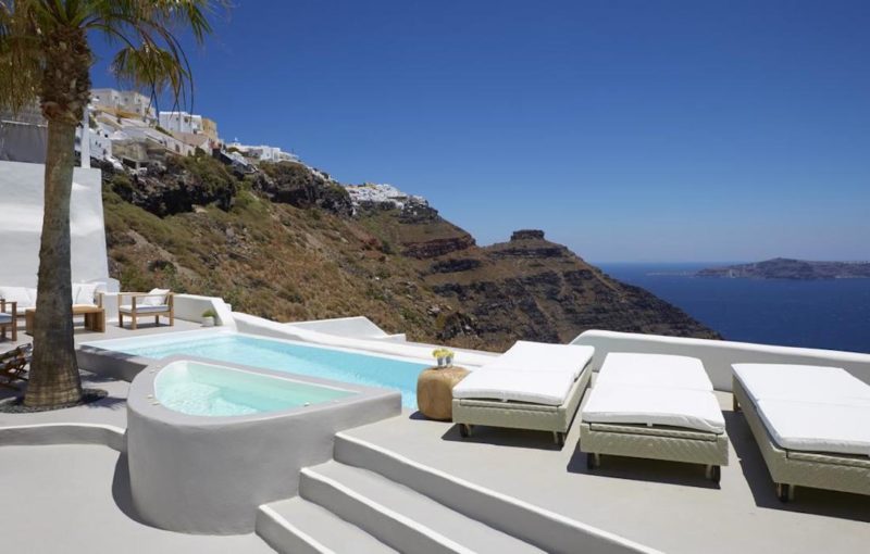 Santorini Luxury Estate Villa at Caldera for SALE with Amazing View