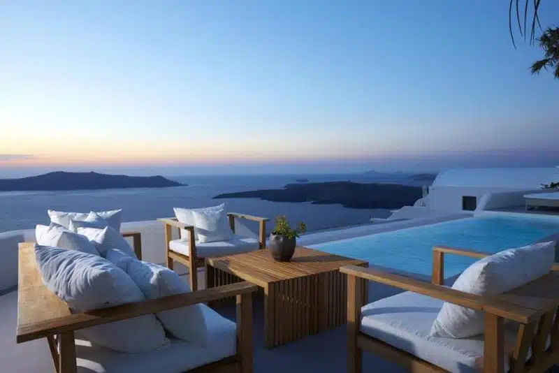 Santorini Luxury Estate Villa at Caldera for SALE with Amazing View