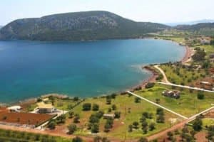 Seafront Land with Semi Finished Villa, Porto Heli Real Estate, Seafront Land in Peloponnese Porto Heli, Excellent Beacfront LAnd in Peloponnese