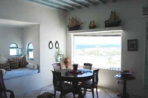 Traditional 2 levels Villa with sea view in Mykonos Center. Mykonos Chora Property for Sale, Mykonos Center House for Sale 9