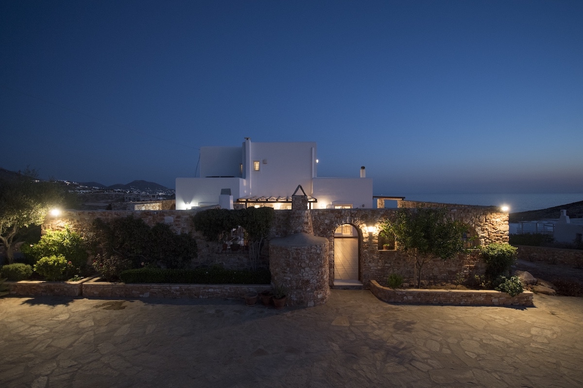 Seafront Villa Paros, Cyclades Greece