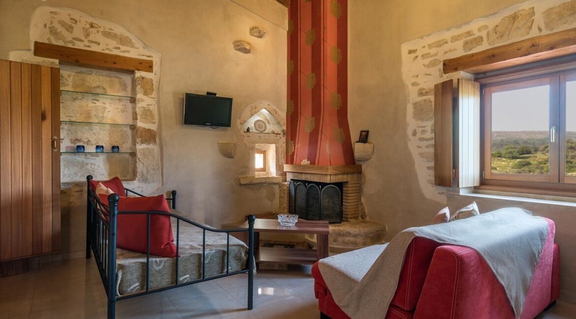 Renovated stone villa for sale in Rethymno Crete 11