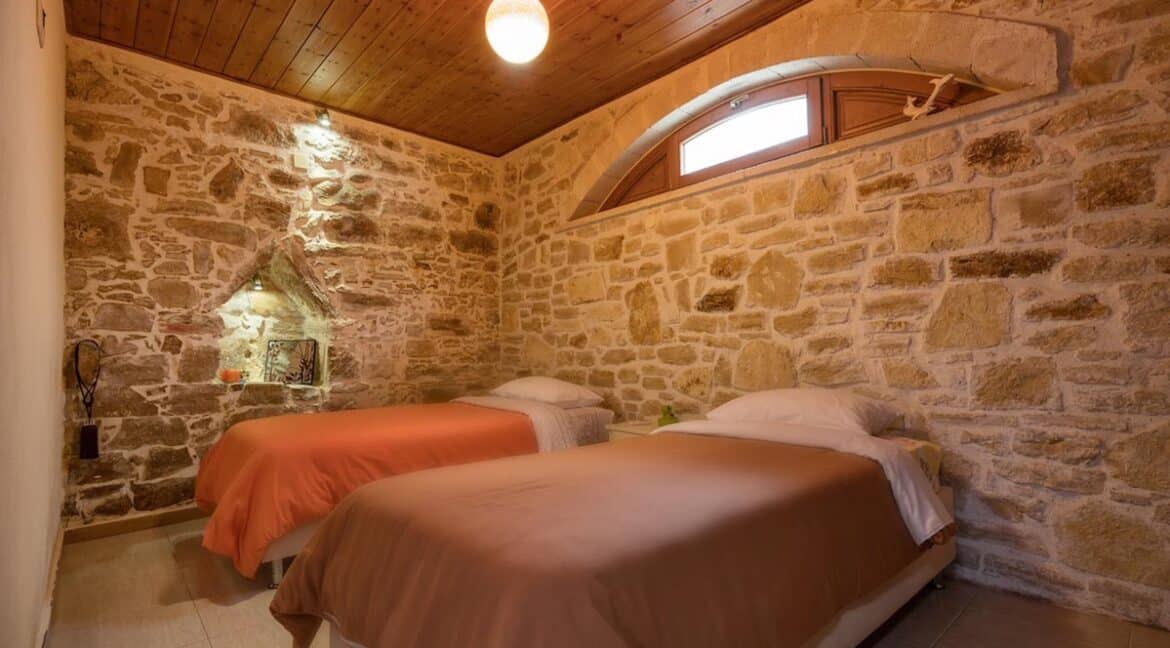 Renovated stone villa for sale in Rethymno Crete 14