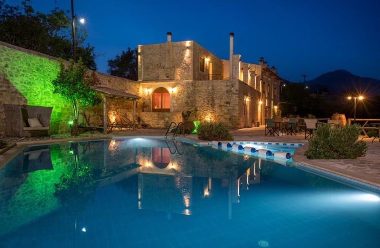 19th century renovated stone villa for sale in Rethymno Crete