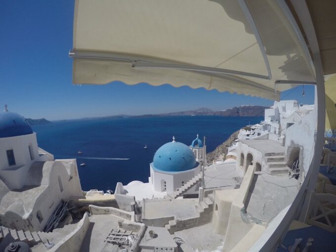 Restaurant at Caldera Oia Santorini