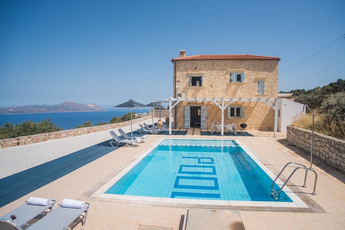 Stone House With Beautiful Sea Views in Chania Crete