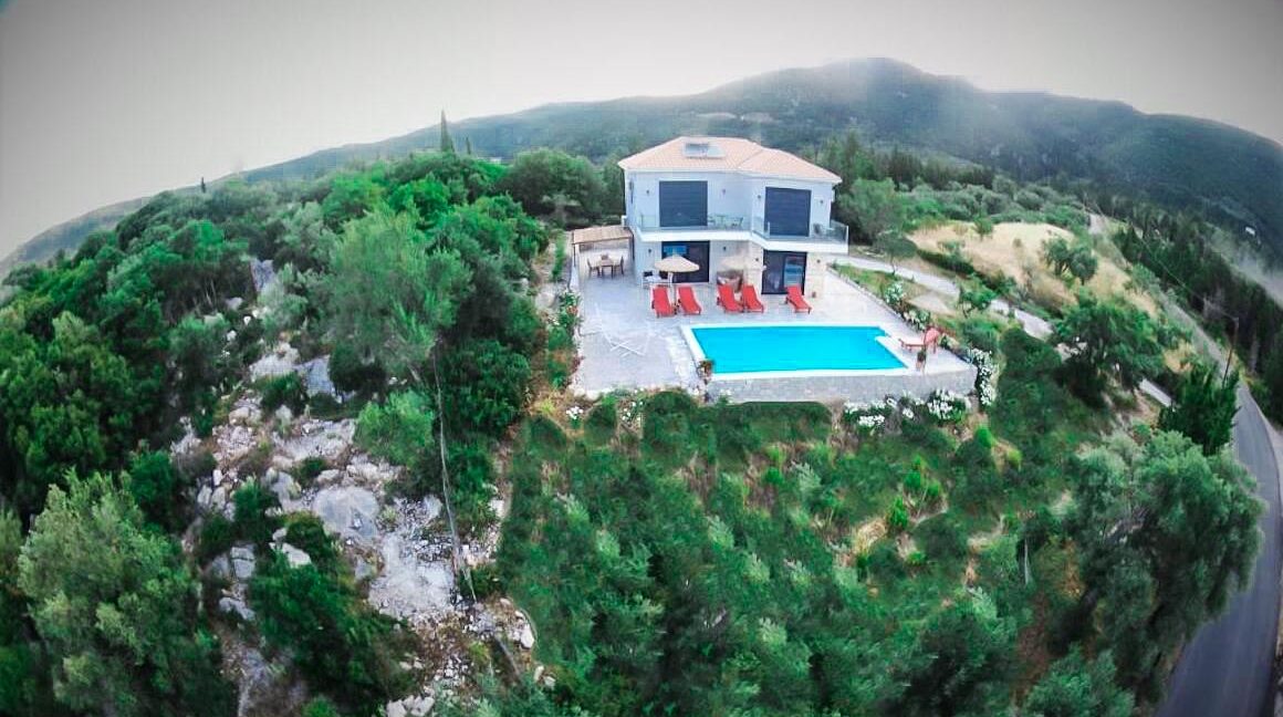 Real Estate Lefkada, Villa in Lefkada with panoramic sea view, New Built villa at Nydri Lefkada 17