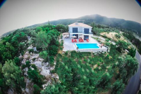 Real Estate Lefkada, Villa in Lefkada with panoramic sea view, New Built villa at Nydri Lefkada 17