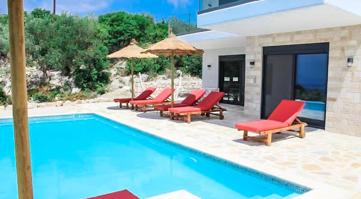 Real Estate Lefkada, Villa in Lefkada with panoramic sea view, New Built villa at Nydri Lefkada 23