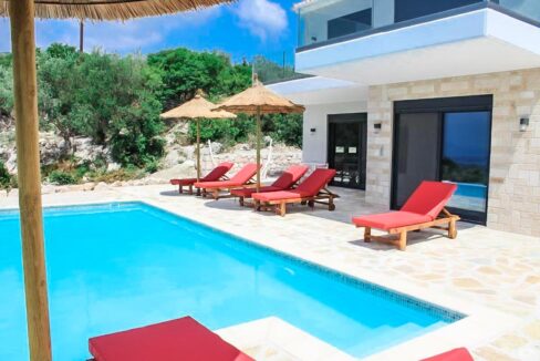 Real Estate Lefkada, Villa in Lefkada with panoramic sea view, New Built villa at Nydri Lefkada 23