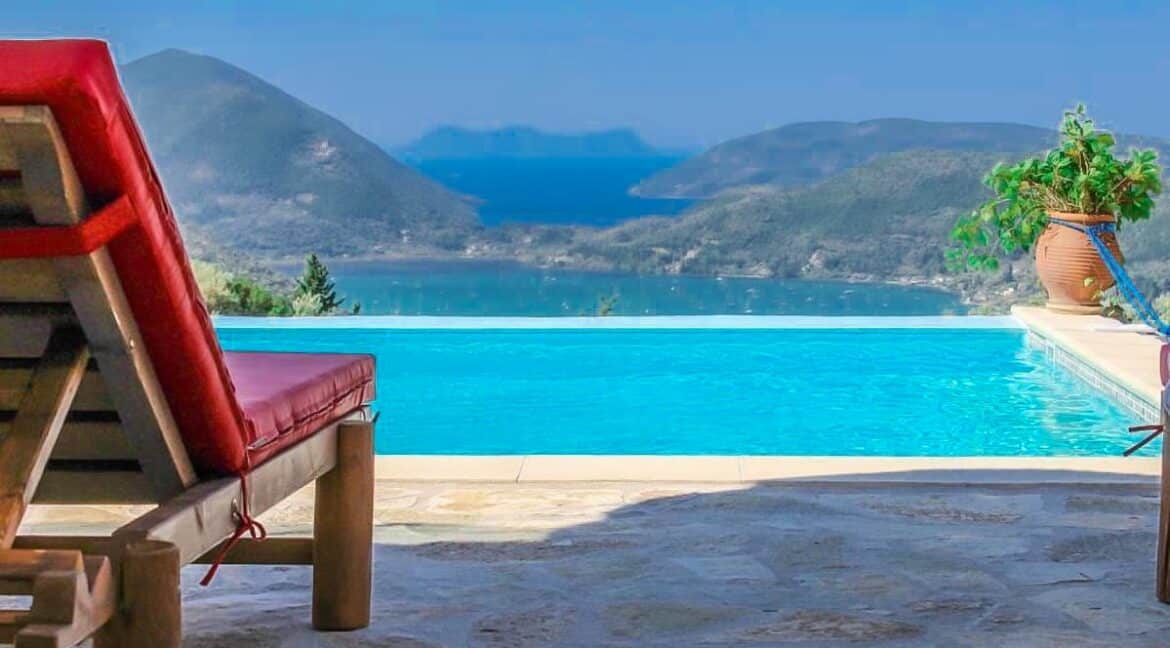 Real Estate Lefkada, Villa in Lefkada with panoramic sea view, New Built villa at Nydri Lefkada 24