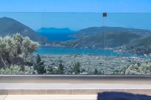 Real Estate Lefkada, Villa in Lefkada with panoramic sea view, New Built villa at Nydri Lefkada 4
