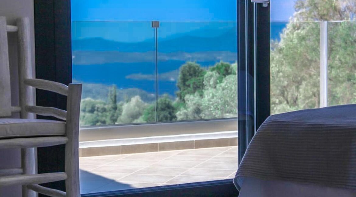 Real Estate Lefkada, Villa in Lefkada with panoramic sea view, New Built villa at Nydri Lefkada 9