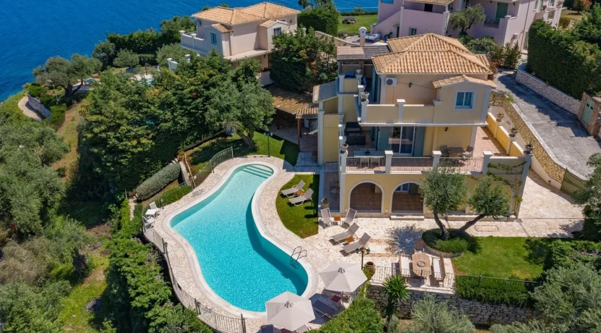 3 Seafront Villas in Corfu Kassiopi for sale 1