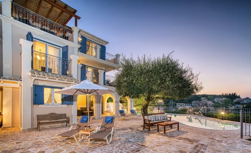 3 Seafront Villas in Corfu Kassiopi for sale
