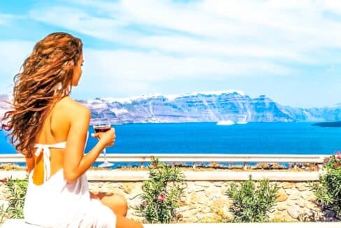 Beautiful Villa Santorini Akrotiri for sale, Santorini homes 32