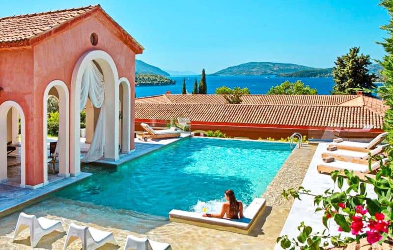 Estate at Lefkada, Perigiali beach. Luxury Villas in Greece for Sale