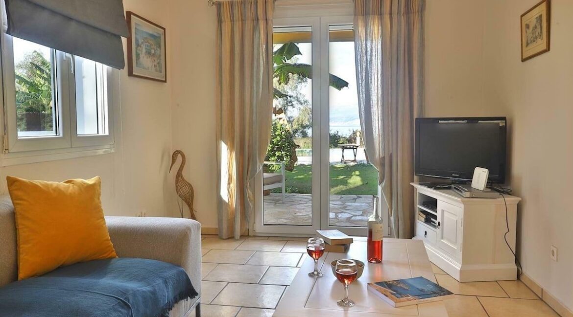 On the beach! Villa with direct sea access at Corfu, Kassiopi. Seafront Property Corfu Island Greece for Sale 4