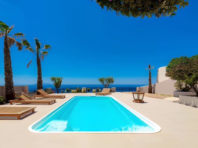 Villa Santorini at Imerovigli with sea view