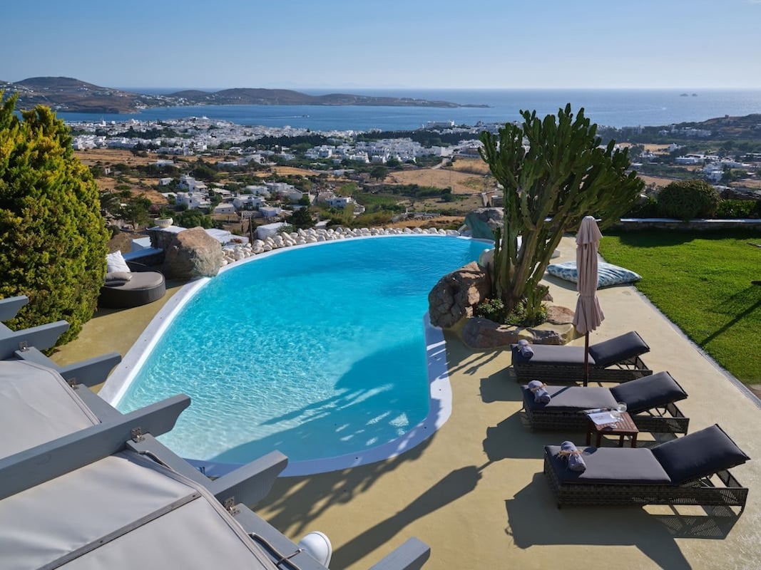 Villa in Paros with panoramic views. Luxury Estates in Paros Greece, Luxury Properties Paros Greece