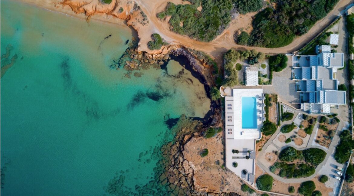 6 Seafront Villas In Paros Santa Maria Beach Complex Of Villas For Sale