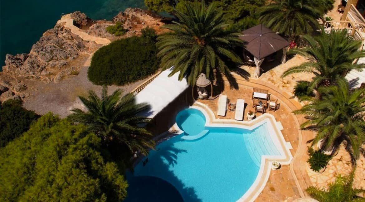 Luxury Sea front Villa in Attica FOR SALE - Porto Germeno, Luxury Beachfront Estate Greece, Luxury Estates Greece 1