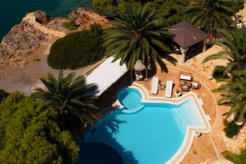 Luxury Sea front Villa in Attica FOR SALE - Porto Germeno, Luxury Beachfront Estate Greece, Luxury Estates Greece 1