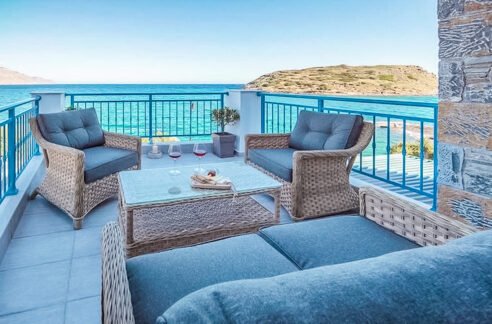 Waterfront Villa with sea view in Crete, Real Estate in Crete, Seafront house in Crete for Sale