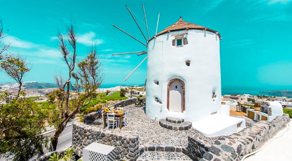 Windmill for sale in Santorini Greece 30
