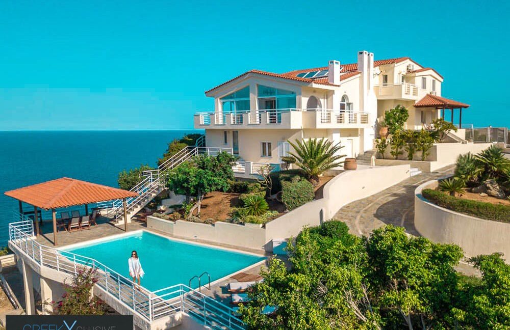 Big seafront Villa in Crete in Agia Pelagia FOR SALE